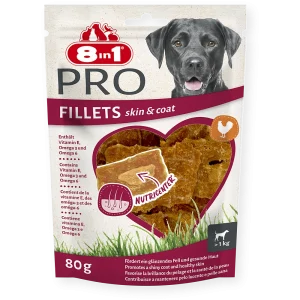 8in1 Gard./suņiem "Fillets Pro Skin&Coat"  S 80g(ādai,apmat)